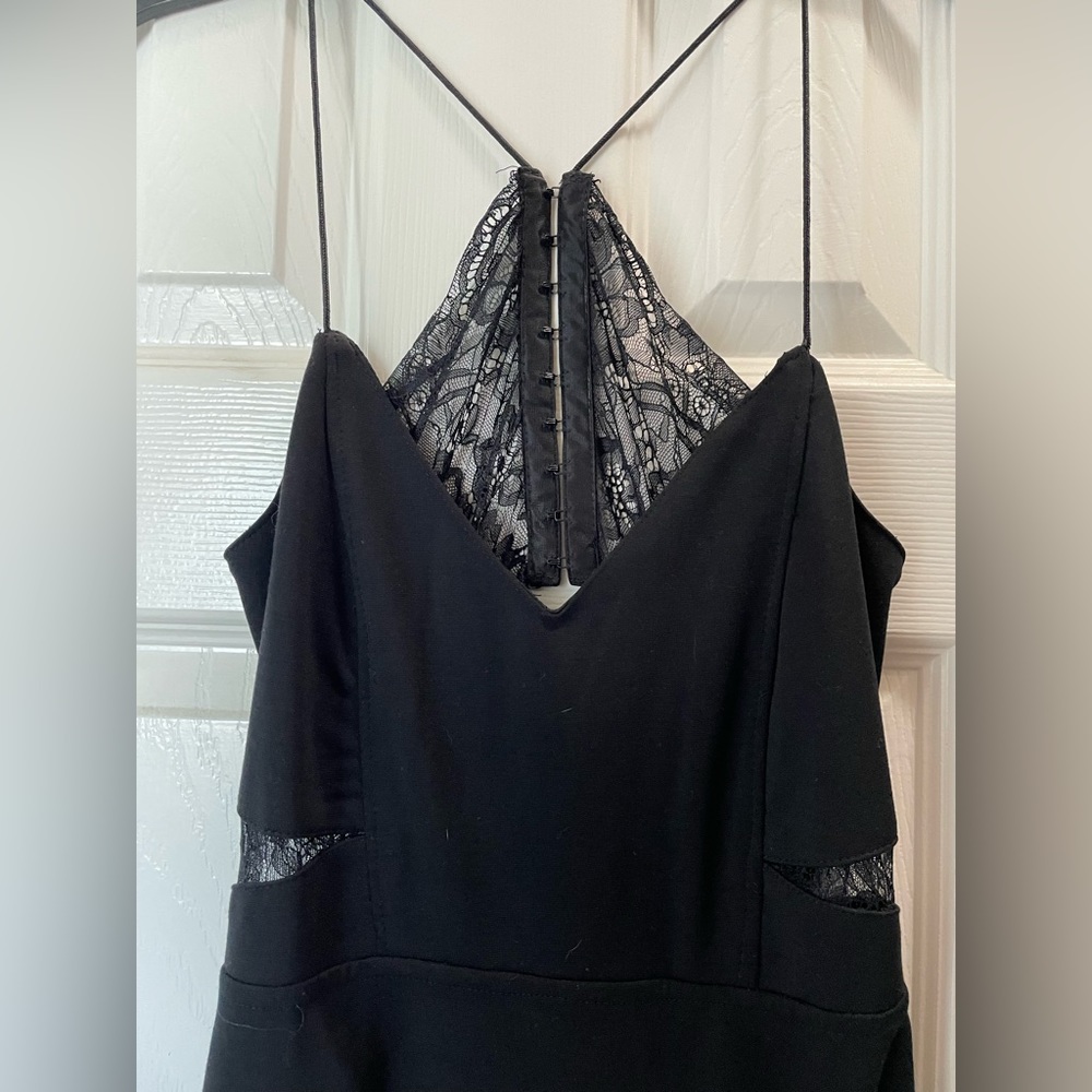 TOBI Lace Back Black Dress Size M Medium